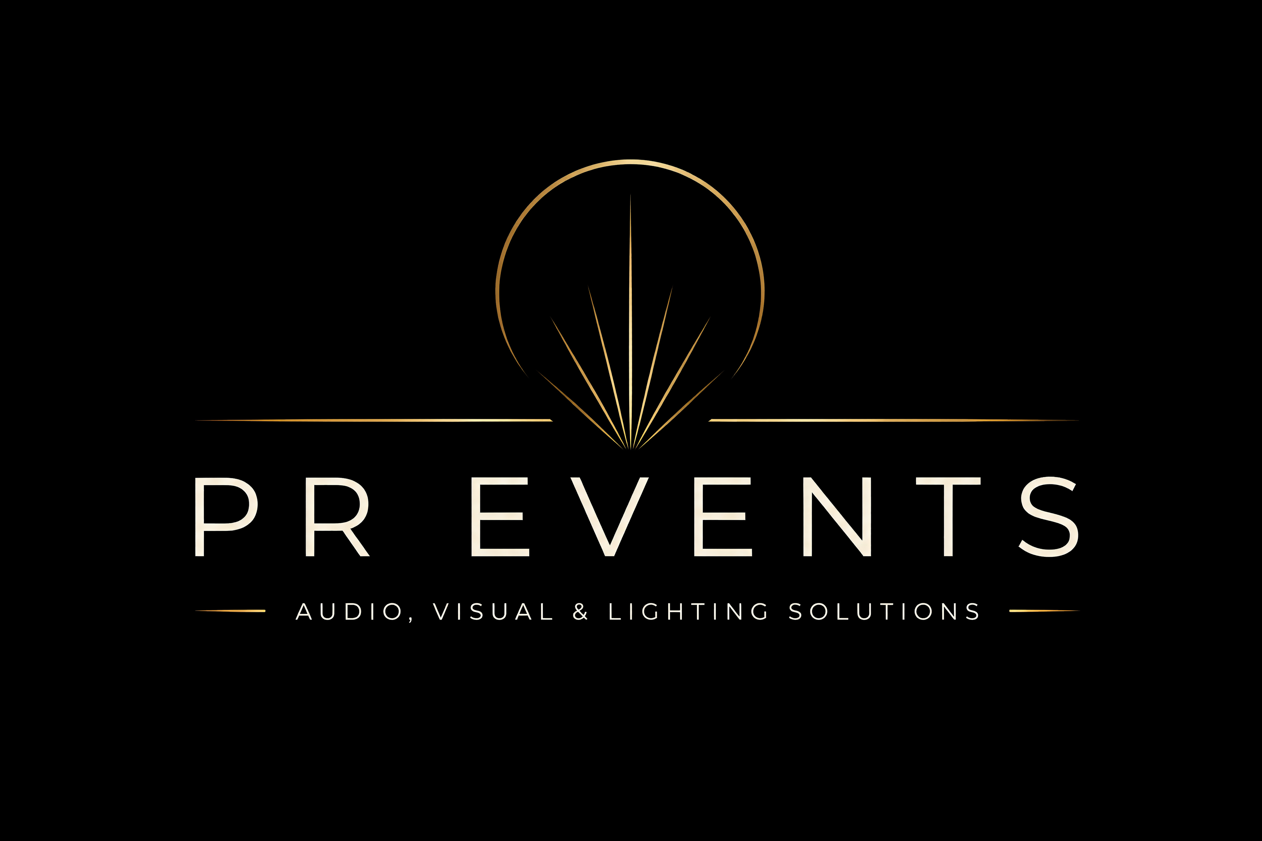 PR Events Audio Visual & Lighting Solutions Logo